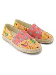 TOMS Espadryle w kolorze pomarańczowo-różowym rozmiar: 38,5. Pomarańczowe espadryle damskie Toms, bez wzorów, bez obcasa. Za 129.95 zł.