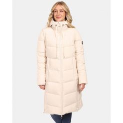 Damski płaszcz ocieplany Kilpi SALI-W. Brązowe płaszcze damskie Kilpi, bez wzorów, sportowe. Za 845.50 zł.