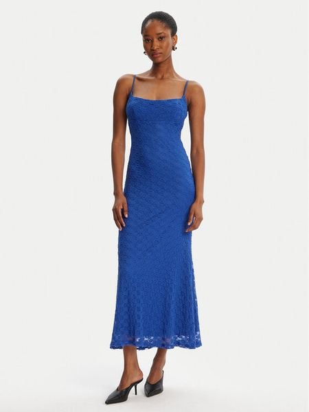 Bardot Sukienka koktajlowa Adoni Mesh 57998DB1 Niebieski Regular Fit. Niebieskie sukienki damskie BARDOT, bez wzorów, z bawełny, wizytowe, bez kołnierzyka, bez ramiączek. Za 459.99 zł.