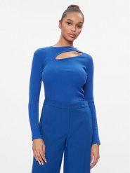 ONLY Bluzka 15283977 Niebieski Regular Fit. Niebieskie topy sportowe damskie Only, l, bez wzorów, z bawełny, bez ramiączek. Za 89.99 zł.