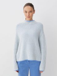 Someday Sweter "Tosia" w kolorze błękitnym rozmiar: 42. Niebieskie golfy damskie Someday, bez wzorów, bez ramiączek. Za 206.42 zł.
