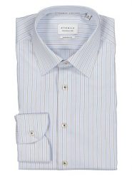 Eterna Koszula - Modern fit - w kolorze błękitno-białym rozmiar: 41. Niebieskie koszule męskie Eterna, bez wzorów, z bawełny, bez kołnierzyka, bez ramiączek. Za 118.84 zł.