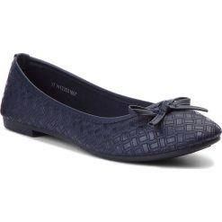 Baleriny JENNY FAIRY W123SS16078-4. Niebieskie baleriny damskie Jenny Fairy, bez wzorów, ze skóry ekologicznej, bez obcasa. Za 39.99 zł.