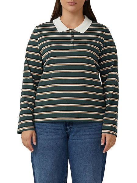 S.Oliver Bluzka w kolorze zielonym rozmiar: 44. Zielone bluzki damskie S.Oliver, s, bez wzorów, z bawełny, bez kołnierzyka, bez ramiączek. Za 74.81 zł.