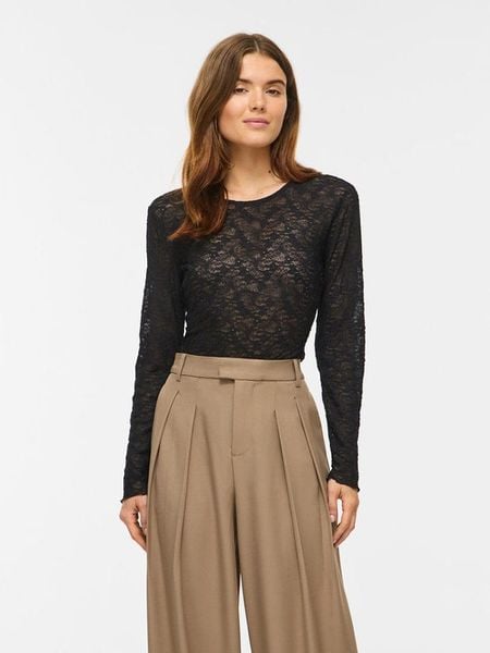 Vila Bluzka "Fay" w kolorze czarnym rozmiar: XL. Czarne bluzki damskie Vila, xl, bez wzorów, bez kołnierzyka, bez ramiączek. Za 90.95 zł.
