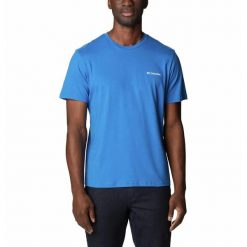 Koszulka Turystyczna Męska Columbia Rapid Ridge Back Graphic Tee II T-Shirt. Niebieskie t-shirty męskie Columbia, m, bez wzorów, bez kołnierzyka. Za 116.99 zł.