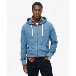 Klasyczna bluza z kapturem zapinana na zamek Superdry Essential. Niebieskie bluzy z kapturem męskie Superdry., m. Za 342.35 zł.