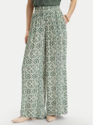 Vero Moda Spodnie materiałowe Menny 10282478 Zielony Wide Leg. Zielone spodnie materiałowe damskie Vero Moda, bez wzorów, z materiału. Za 169.99 zł.