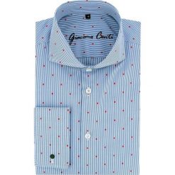 Koszula IGNAZIO KMN00018 slim. Białe koszule męskie Giacomo Conti, m, bez wzorów, z bawełny, bez kołnierzyka, bez ramiączek. Za 259.00 zł.