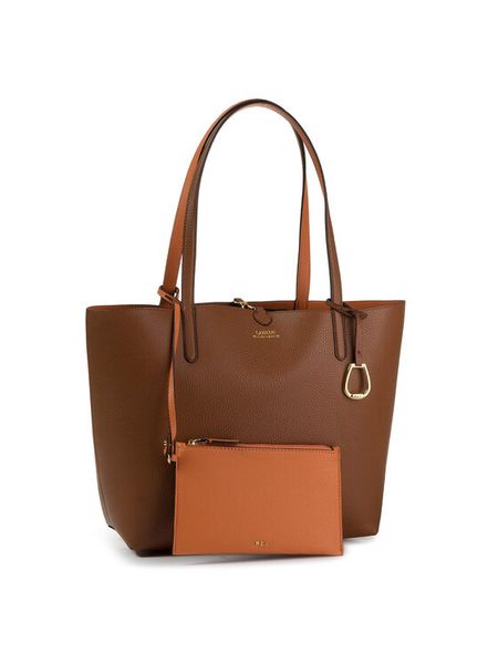 LAUREN RALPH LAUREN Torebka Rvrsble Tote 431795329002 Brązowy. Brązowe torebki klasyczne damskie Lauren Ralph Lauren, bez wzorów, ze skóry, bez dodatków. Za 597.99 zł.