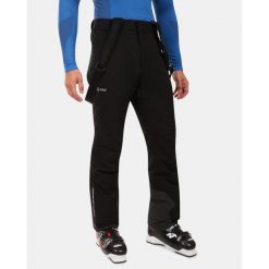 Męskie spodnie narciarskie Kilpi METHONE-M. Czarne spodnie materiałowe męskie Kilpi, bez wzorów. Za 1,041.73 zł.
