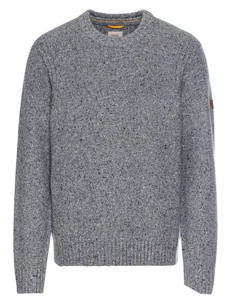 Camel Active Sweter w kolorze szarym rozmiar: XXL. Szare swetry męskie Camel Active, xxl, z aplikacjami, ze skóry, bez kołnierzyka. Za 261.05 zł.