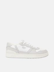 Buty męskie trampki sportowe Lacoste T-CLIP SET. Białe trampki i tenisówki męskie Lacoste, bez wzorów, z gumy, bez zapięcia. Za 358.00 zł.