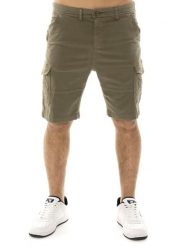 Szorty z kieszenie na co dzień na siłownię. Zielone szorty męskie LEONE 1947 APPAREL, bez wzorów. Za 273.65 zł.