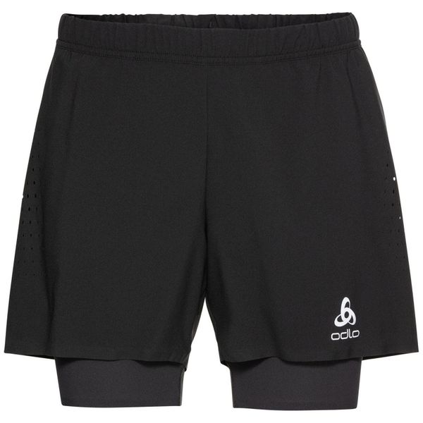 Spodnie techniczne męskie Odlo 2w1 Shorts Zeroweight 5 INCH. Czarne szorty męskie Odlo, bez wzorów, sportowe. Za 274.00 zł.