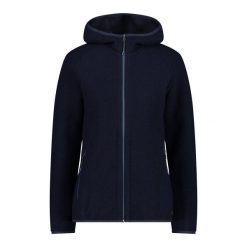 Kurtka z kapturem wooltech damska CMP. Czarne kurtki damskie CMP, xs, bez wzorów, z materiału, z kapturem. Za 706.65 zł.
