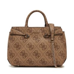Torebka Guess. Brązowe torebki klasyczne damskie Guess, z aplikacjami, bez dodatków. Za 349.99 zł.