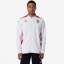 Bluza AS Monaco Arun Pro 8 2024/25. Białe bluzy bez kaptura męskie Kappa. Za 209.65 zł.