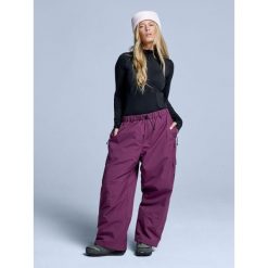 Spodnie narciarskie - Unisex - Luźny krój - Park - Bordeaux. Czerwone spodnie dresowe damskie POEDERBAAS, na zimę, bez wzorów. Za 915.52 zł.