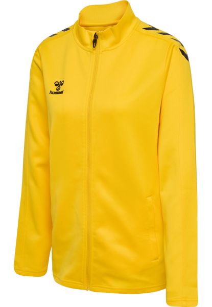 Damska bluza dresowa zapinana na zamek Hummel Core XK. Żółte bluzy z kapturem damskie HUMMEL, xl, z dresówki. Za 183.30 zł.
