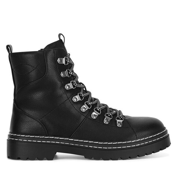 Trzewiki Jenny Fairy. Czarne botki damskie Jenny Fairy, bez obcasa, na płaskiej podeszwie, bez zapięcia. Za 109.99 zł.