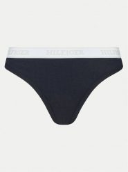 Tommy Hilfiger Stringi UW0UW05539 Granatowy. Niebieskie stringi damskie Tommy Hilfiger, s, bez wzorów, z bawełny. Za 49.99 zł.