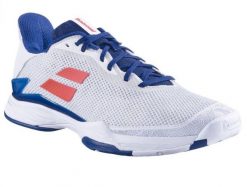 Buty tenisowe męskie Babolat Jet Tere AC 42. Białe buty wizytowe męskie BABOLAT, z materiału, bez zapięcia. Za 349.00 zł.