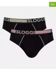 Sloggi Slipy (2 pary) "Go ABC" w kolorze czarnym rozmiar: XXL. Czarne slipki męskie Sloggi, bez wzorów. Za 35.43 zł.