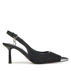 Szpilki Steve Madden. Czarne szpilki Steve Madden, bez wzorów, bez obcasa. Za 349.99 zł.