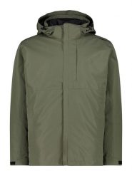 CMP Kurtka funkcyjna 3w1 w kolorze oliwkowo-czarnym rozmiar: 52. Brązowe kurtki outdoor męskie CMP, bez wzorów, bez kaptura. Za 304.56 zł.