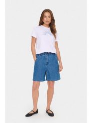 SAINT TROPEZ Koszulka w kolorze białym rozmiar: XS. Białe t-shirty damskie Saint Tropez, xs, bez wzorów, z bawełny, bez kołnierzyka. Za 56.99 zł.