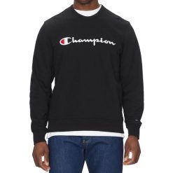 BLUZA męska CHAMPION 220727-KK001 bez kaptura czarna sportowa bawełniana XL. Czarne bluzy bez kaptura męskie CHAMPION, bez wzorów, z bawełny, sportowe, bez kołnierzyka, bez ramiączek. Za 189.00 zł.