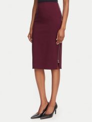 Rinascimento Spódnica ołówkowa CFC0130146003 Bordowy Slim Fit. Czerwone spódniczki damskie RINASCIMENTO, xs, bez wzorów, z syntetyku, ołówkowe. Za 399.99 zł.