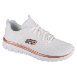 Buty do chodzenia damskie Skechers 12615WTRG. Białe obuwie treningowe damskie Skechers, na fitness i siłownię, Skechers Sport. Za 199.99 zł.