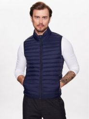 United Colors Of Benetton Kamizelka 2BA2UJ005 Granatowy Regular Fit. Niebieskie kamizelki męskie United Colors Of Benetton, m, z syntetyku. Za 329.99 zł.