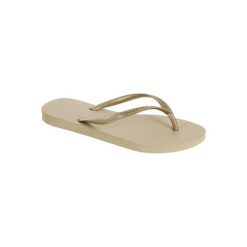 Japonki Slim damskie. Klapki damskie Havaianas, bez wzorów, z gumy, bez obcasa. Za 79.99 zł.