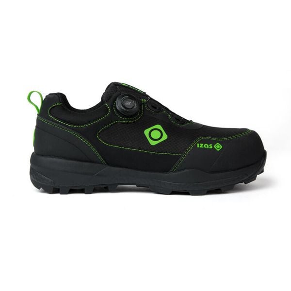 Obuwie robocze S3 ATHENS do wymagających prac z pełną ochroną. Czarne buty trekkingowe męskie IZAS, z nylonu, bez zapięcia, trekkingowe. Za 573.87 zł.