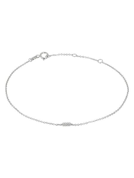 DIA DIAMONDS Srebrna bransoletka z diamentami rozmiar: onesize. Szare bransoletki damskie DIA DIAMONDS, srebrne. Za 149.31 zł.