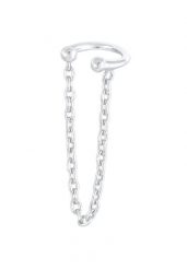 Elli Damski naszyjnik Earcuff Necklace Filigranowy Elegant w 925 Sterling Silver Pozłacany Kolczyki 1 ct. Szare naszyjniki damskie Elli, na imprezę, pozłacane. Za 243.99 zł.