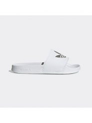 Adidas Klapki "ADILETTE LITE" w kolorze białym rozmiar: 39. Białe klapki damskie Adidas, bez wzorów, bez obcasa. Za 133.45 zł.