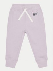 Gap Spodnie dresowe 794209-03 Fioletowy Regular Fit. Fioletowe spodnie dziewczęce GAP, z bawełny. Za 99.99 zł.