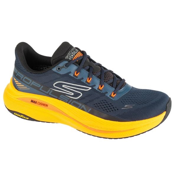Buty do biegania męskie, Max Cushioning Propulsion. Niebieskie obuwie do biegania damskie Skechers, Skechers Sport. Za 529.99 zł.