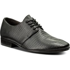 Półbuty LASOCKI FOR MEN - MI07-C365-400-01 Czarny. Czarne buty wizytowe męskie Lasocki For Men, z materiału, bez zapięcia. Za 189.99 zł.