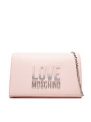 LOVE MOSCHINO Torebka JC4260PP0MKD0601 Różowy. Czerwone torebki klasyczne damskie Love Moschino, bez wzorów, ze skóry, wizytowe, bez kołnierzyka, bez ramiączek. Za 459.99 zł.