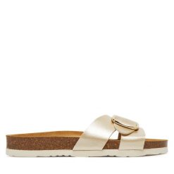 Klapki Dr. Brinkmann. Brązowe klapki damskie Dr. Brinkmann, bez wzorów, bez obcasa. Za 239.99 zł.