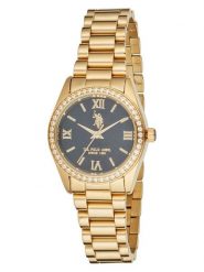 U.S. Polo Assn. Zegarek kwarcowy w kolorze złoto-szarym rozmiar: onesize. Szare, analogowe zegarki damskie U.S. Polo Assn., metalowe. Za 217.99 zł.