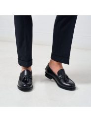 British Passport Skórzane mokasyny "Tassel" w kolorze czarnym rozmiar: 41. Czarne mokasyny męskie British Passport. Za 448.99 zł.