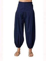 Ipanima Spodnie w kolorze granatowym rozmiar: 36. Niebieskie spodnie materiałowe damskie Ipanima, bez wzorów, z materiału, klasyczne, z podwyższonym stanem. Za 78.99 zł.