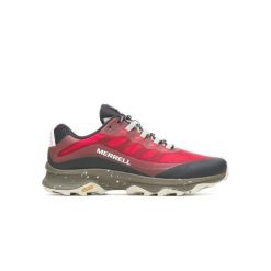 Buty turystyczne męskie Merrell Moab Speed. Czerwone buty sportowe na co dzień męskie MERRELL, bez zapięcia. Za 349.99 zł.