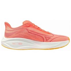Buty do biegania damskie Mizuno Neo Cosmo striking coral/snow white/citrus. Brązowe obuwie do biegania damskie Mizuno. Za 349.99 zł.